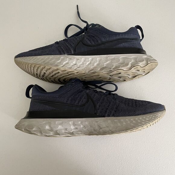 Nike React Infinity Run Flyknit 2 Blue Running Shoes Men’s 9.5 (CT2357-401) - Picture 9 of 12